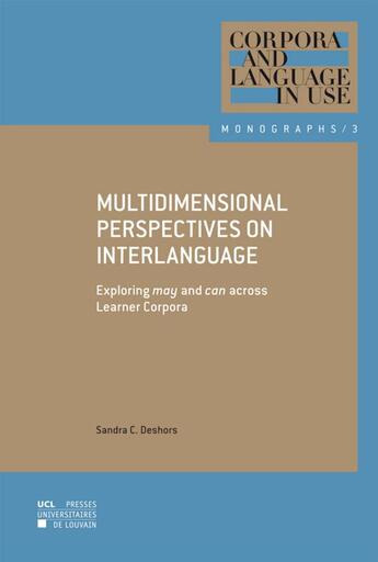 Couverture du livre « Multidimensional Perspectives On Interlanguage » de Deshors Sandra C. aux éditions Pu De Louvain