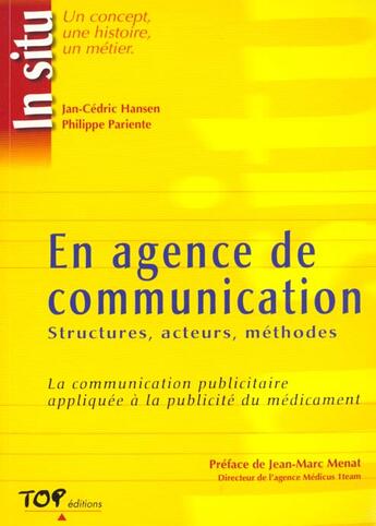 Couverture du livre « En agence de communication » de Hansen aux éditions Chiron