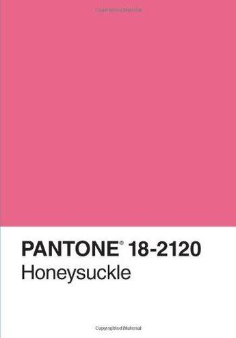 Couverture du livre « Pantone Honeysuckle Journal/Color Of The Year » de Pantone Collective aux éditions Chronicle Books