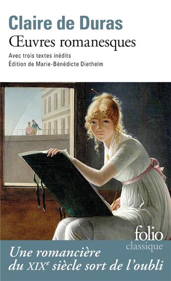 Couverture du livre « Oeuvres romanesques » de Claire De Duras aux éditions Folio