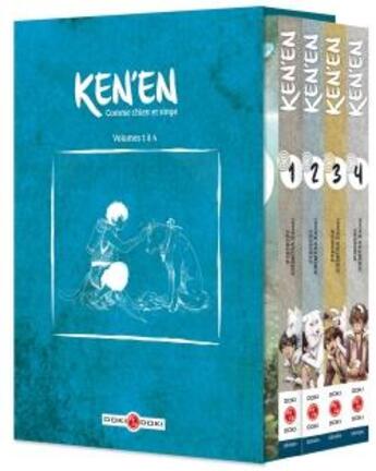 Couverture du livre « Ken'en ; comme chien et singe : coffret vol.1 : Tomes 1 à 4 » de Fuetsudo/Ichimura aux éditions Bamboo