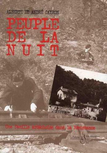 Couverture du livre « Peuple de nuit » de Alberte Cayron et Andre Cayron aux éditions La Fontaine De Siloe