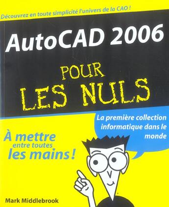 Couverture du livre « Autocad 2006 » de Mark Middlebrook aux éditions First Interactive