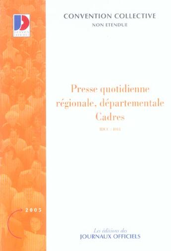 Couverture du livre « Presse quotidienne, regionale et departementale (cadres) 4 n 3141 » de Djo aux éditions Direction Des Journaux Officiels