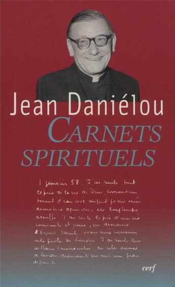 Couverture du livre « Carnets spirituels » de Jean Danielou aux éditions Cerf