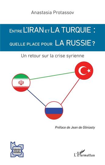 Couverture du livre « Entre l'Iran et la Turquie : quelle place pour la Russie ? un retour sur la crise syrienne » de Anastasia Protassov aux éditions L'harmattan