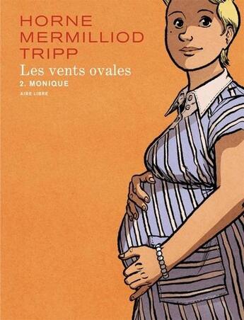 Couverture du livre « Les vents ovales Tome 2 : Monique » de Jean-Louis Tripp et Horne et Aude Mermilliod aux éditions Dupuis