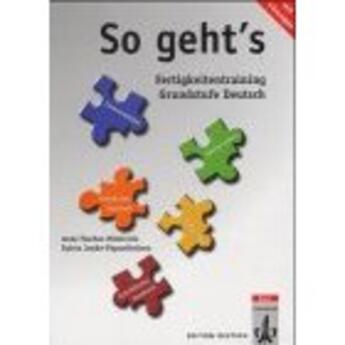 Couverture du livre « So geht's ; allemand ; fertigkeitentraining ; B1 ; exercices et corrigés (édition 2008) » de  aux éditions La Maison Des Langues