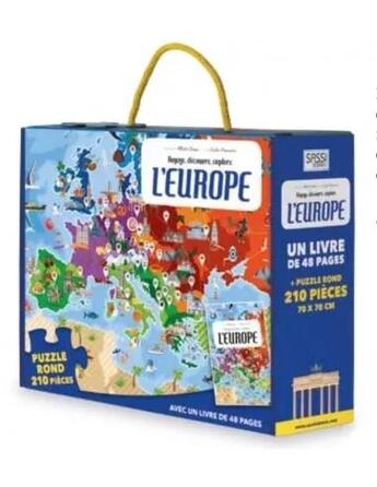 Couverture du livre « Voyage, decouvre, explore - l'europe - 6 ans » de Giulia Pesavento aux éditions Sassi