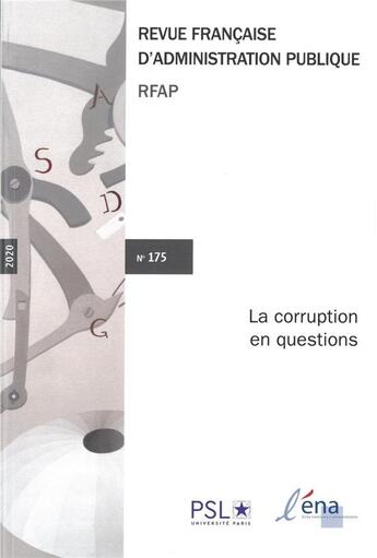 Couverture du livre « La corruption en question t.175 » de  aux éditions Documentation Francaise