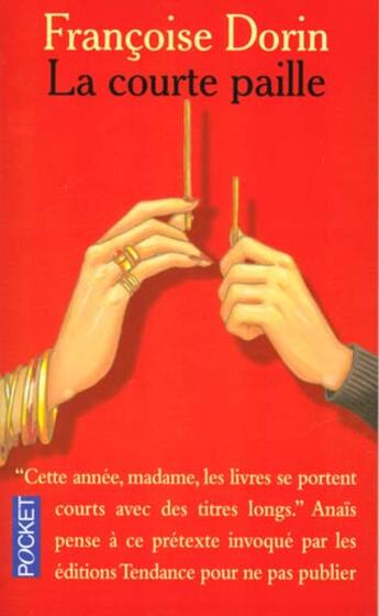 Couverture du livre « Courte Paille » de Francoise Dorin aux éditions Pocket