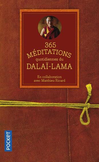 Couverture du livre « 365 méditations quotidiennes du Dalaï-Lama » de Dalai-Lama et Thich Nhat Hanh aux éditions Pocket