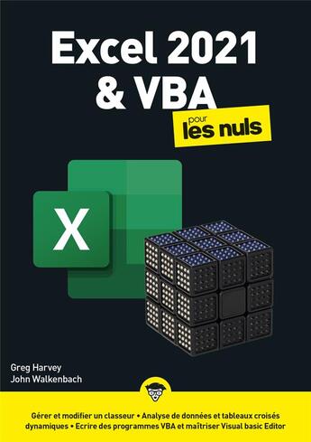 Couverture du livre « Excel 2021 et VBA mégapoche pour les nuls » de Greg Harvey et John Walkenbach aux éditions First Interactive