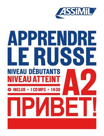 Couverture du livre « Apprendre le russe niveau a2 » de Melnikova-Suchet Vic aux éditions Assimil