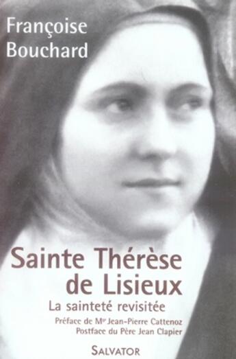 Couverture du livre « Sainte thérèse de lisieux » de Francoise Bouchard aux éditions Salvator