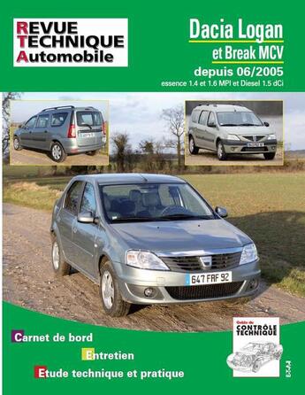 Couverture du livre « Rta b727.5 Dacia Logan + mcv ; 09/07 ess 1.4/1.6+1.5dci » de Etai aux éditions Etai