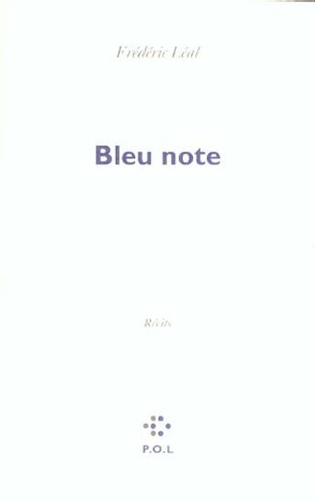 Couverture du livre « Bleu note » de Fred Leal aux éditions P.o.l