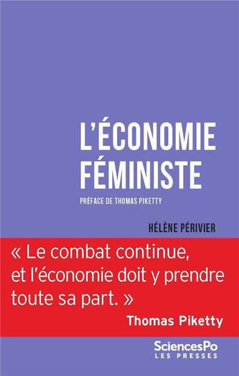 Couverture du livre « L'économie féministe » de Helene Perivier aux éditions Presses De Sciences Po