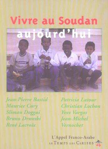 Couverture du livre « Vivre au Soudan aujourd'hui » de  aux éditions Le Temps Des Cerises