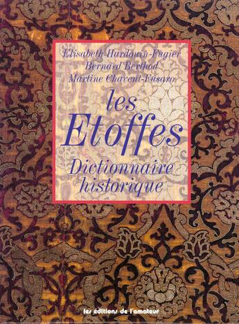 Couverture du livre « Les Etoffes » de Hardouin Fugier aux éditions Amateur