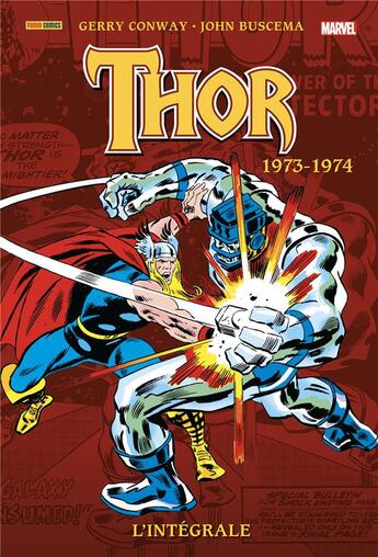 Couverture du livre « Thor : Intégrale vol.16 : 1973-1974 » de John Buscema et Gerry Conway aux éditions Panini