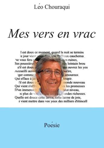 Couverture du livre « Mes vers en vrac » de Léo Chouraqui aux éditions Lulu