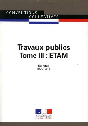 Couverture du livre « Travaux publics » de La Direction Des Journaux Officiels aux éditions Direction Des Journaux Officiels