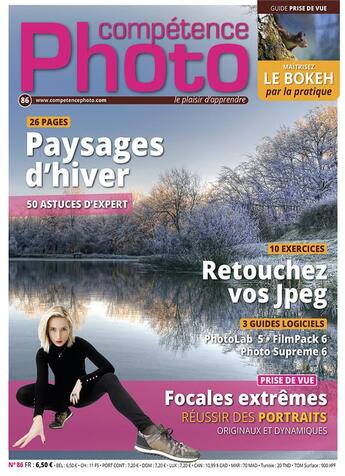 Couverture du livre « Competence photo n 86 - paysages d'hiver - 50 astuces d'expert » de  aux éditions Knowware