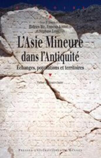 Couverture du livre « L'Asie mineure dans l'Antiquité » de Pur aux éditions Pu De Rennes