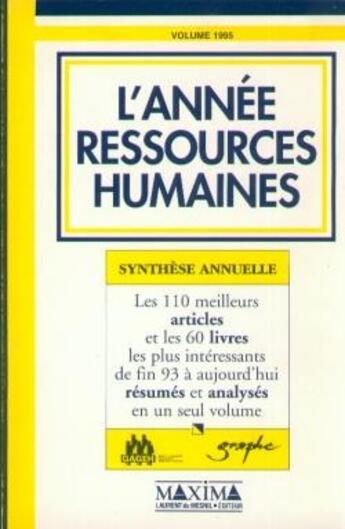 Couverture du livre « L'année ressources humaines : synthèse annuelle » de  aux éditions Maxima