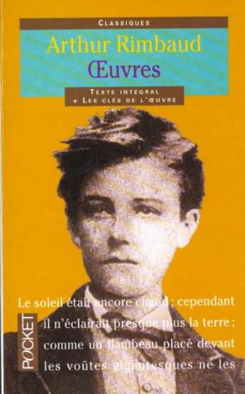 Couverture du livre « Oeuvres Poetiques » de Arthur Rimbaud aux éditions Pocket