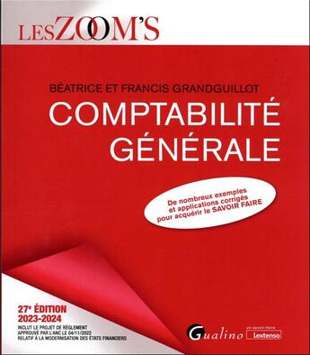 Couverture du livre « Comptabilité générale (édition 2023/2024) » de Beatrice Grandguillot et Francis Grandguillot aux éditions Gualino