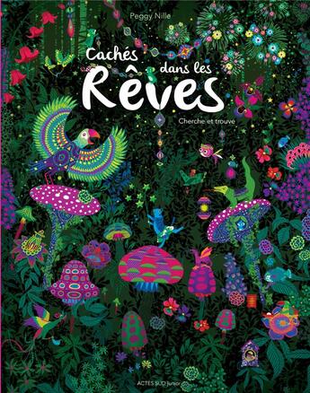 Couverture du livre « Cachés dans les rêves : cherche et trouve » de Peggy Nille aux éditions Actes Sud Jeunesse