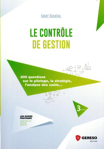 Couverture du livre « Le contrôle de gestion (3e édition) » de Marc Dumenil aux éditions Gereso