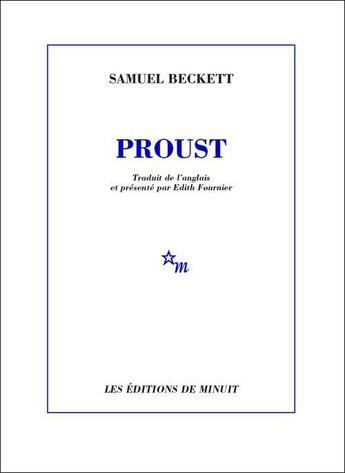 Couverture du livre « Proust » de Samuel Beckett aux éditions Minuit