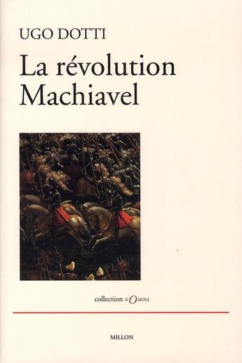 Couverture du livre « La révolution machiavel » de Ugo Dotti aux éditions Millon