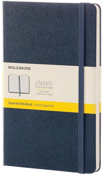 Couverture du livre « Carnet quadrillé grand format rigide saphir » de  aux éditions Moleskine