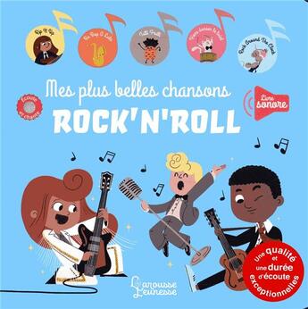 Couverture du livre « Mes plus belles chansons rock'n'roll » de Prisca Le Tande aux éditions Larousse