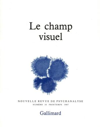 Couverture du livre « Le champ visuel » de  aux éditions Gallimard