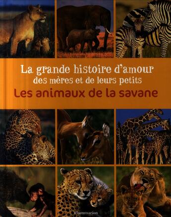 Couverture du livre « La grande histoire d'amour des mères et de leurs petits ; les animaux de la savane » de Emmanuelle Fumet aux éditions Pere Castor