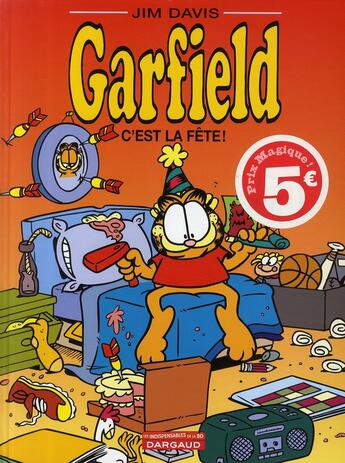 Couverture du livre « Garfield t.37 : c'est la fête ! » de Jim Davis aux éditions Dargaud