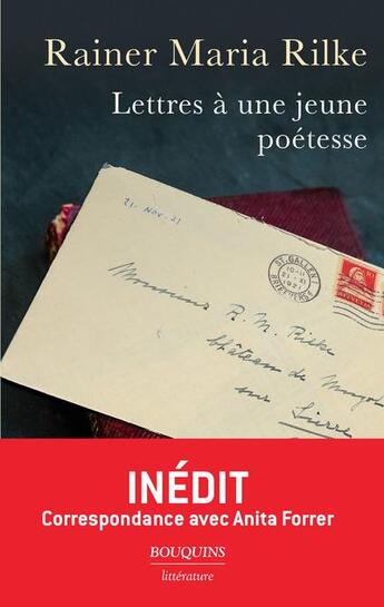 Couverture du livre « Lettres a une jeune poetesse » de Rainer Maria Rilke aux éditions Bouquins