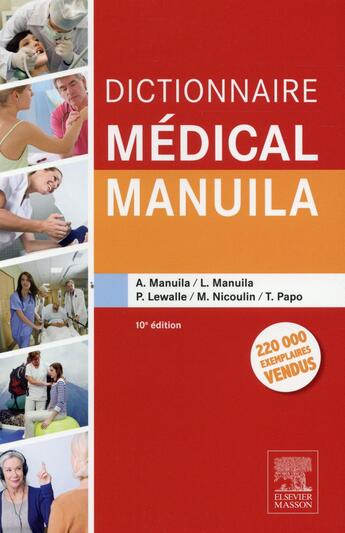 Couverture du livre « Dictionnaire médical Manuila » de Alexandre Manuila et Ludmila Manuila aux éditions Elsevier-masson