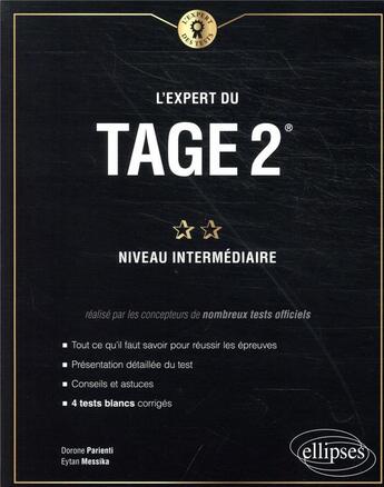 Couverture du livre « L'expert du Tage 2 ; niveau intermédiaire » de Dorone Parienti et Eytan Messika aux éditions Ellipses