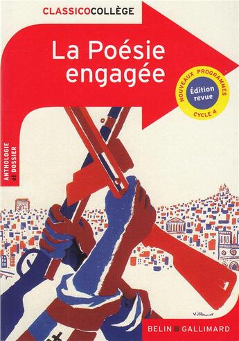 Couverture du livre « La poésie engagée » de Gaelle Le Guern aux éditions Belin Education