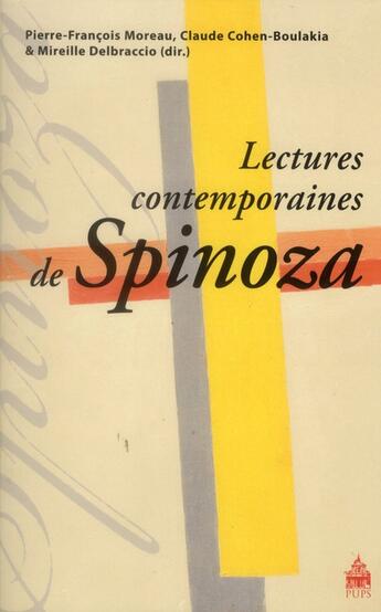 Couverture du livre « Lectures contemporaines de spinoza » de  aux éditions Sorbonne Universite Presses