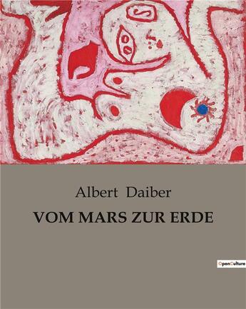 Couverture du livre « VOM MARS ZUR ERDE » de Daiber Albert aux éditions Culturea