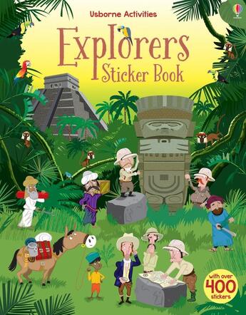 Couverture du livre « Explorers Sticker Book » de Paul Nicholls et Fiona Watt aux éditions Usborne