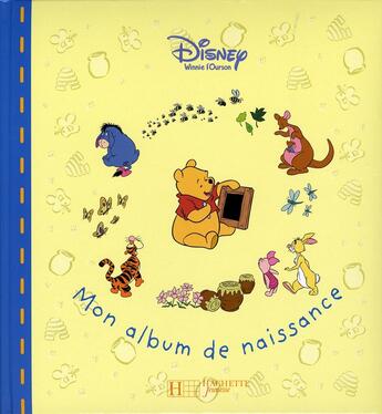 Couverture du livre « Mon album de naissance winnie » de Walt Disney aux éditions Disney Hachette