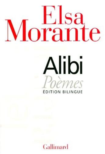 Couverture du livre « Alibi » de Elsa Morante aux éditions Gallimard